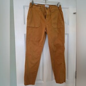Studio Blue Mustard|Okra Relaxed Utility Pocket Jeans  With Stretch Sz 29